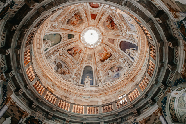 Купол с фресками виллы Ротонда Андреа Палладио в Виченце